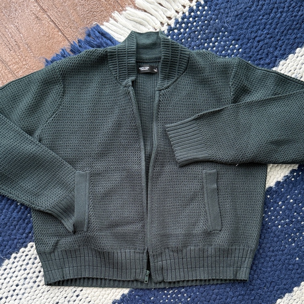 Simply Vera Vera Wang Green Knit Sweater